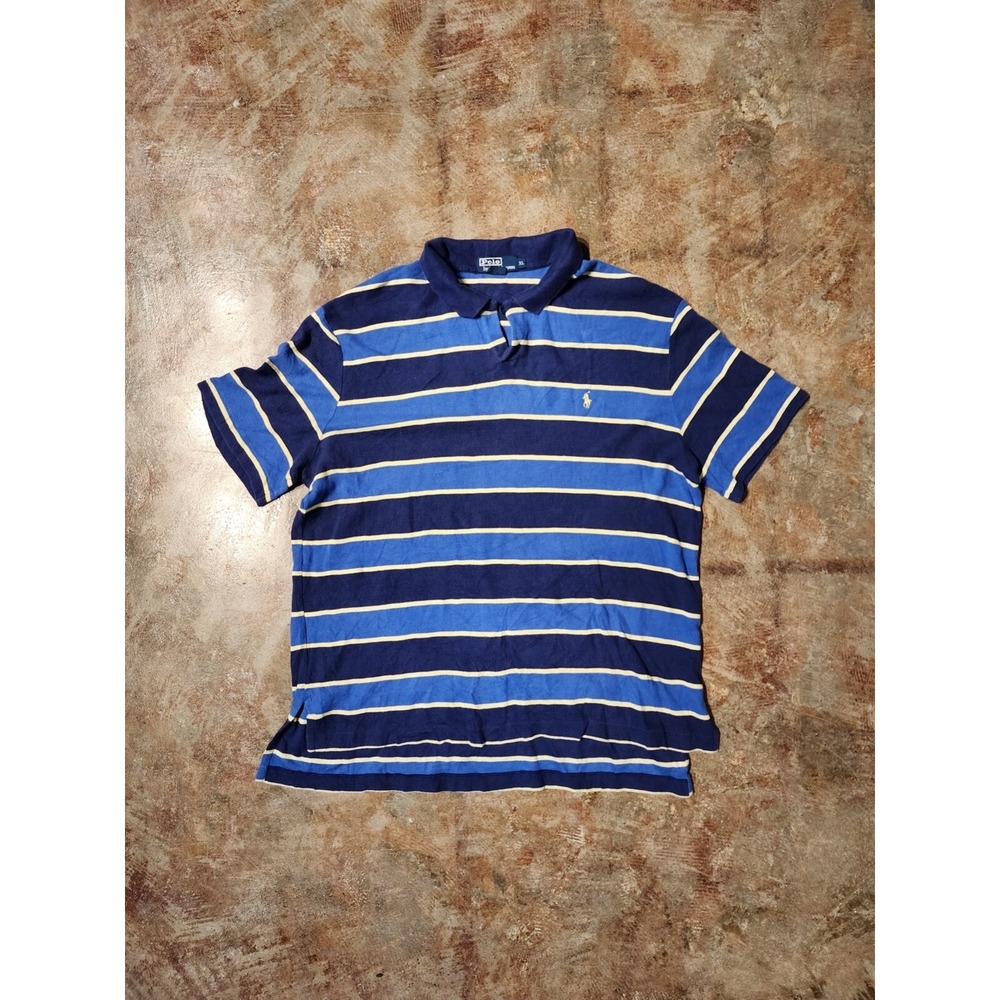 Vintage‎ Polo Ralph Lauren Striped Short Sleeve Shirt Sz XL **